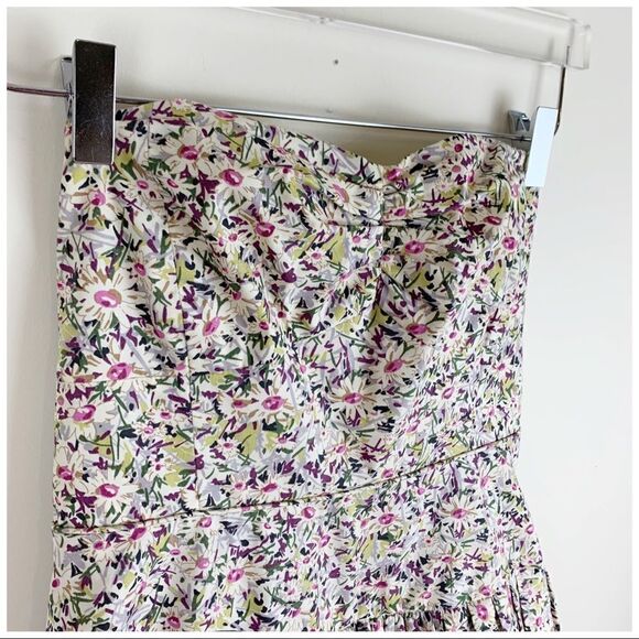 J.Crew‎ Liberty of London Daisy Day Dress Strapless - Picture 10 of 16